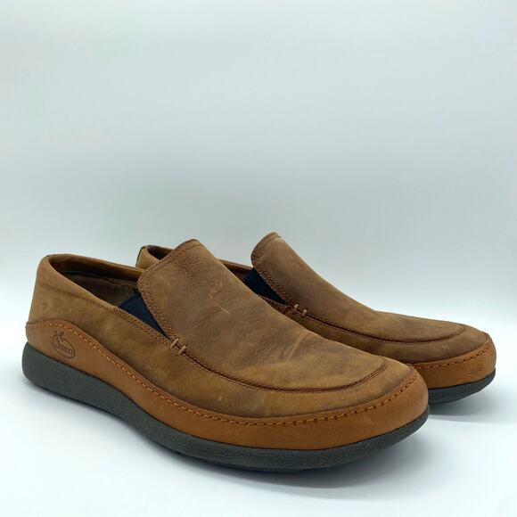 Chaco Men's size 8 Montrose Loafer Brown Leather Slip-On Easy Granola Gorpcore - Picture 1 of 7